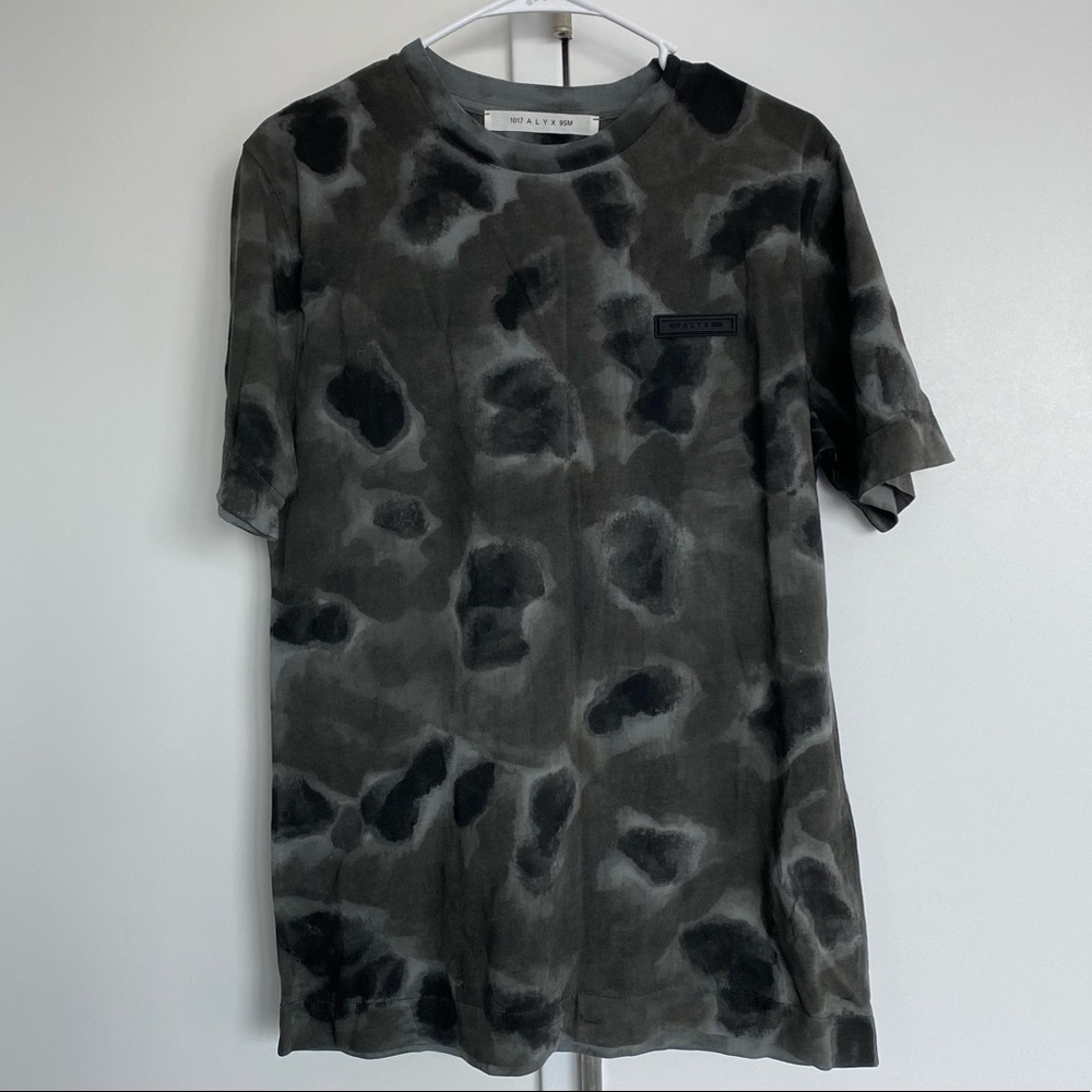 1017 ALYX 9SM Grey Camouflage Tee